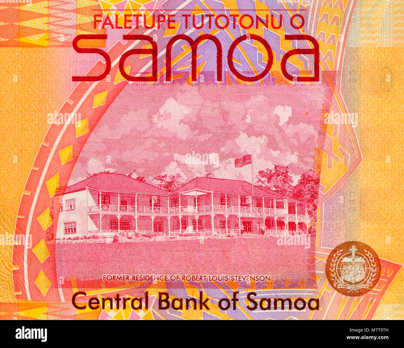 Samoa Five 5 Tala Bank Note Stock Photo