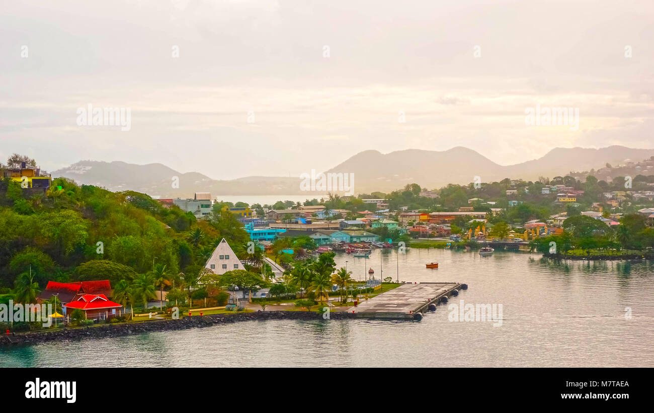Catries - Saint Lucia Stock Photo
