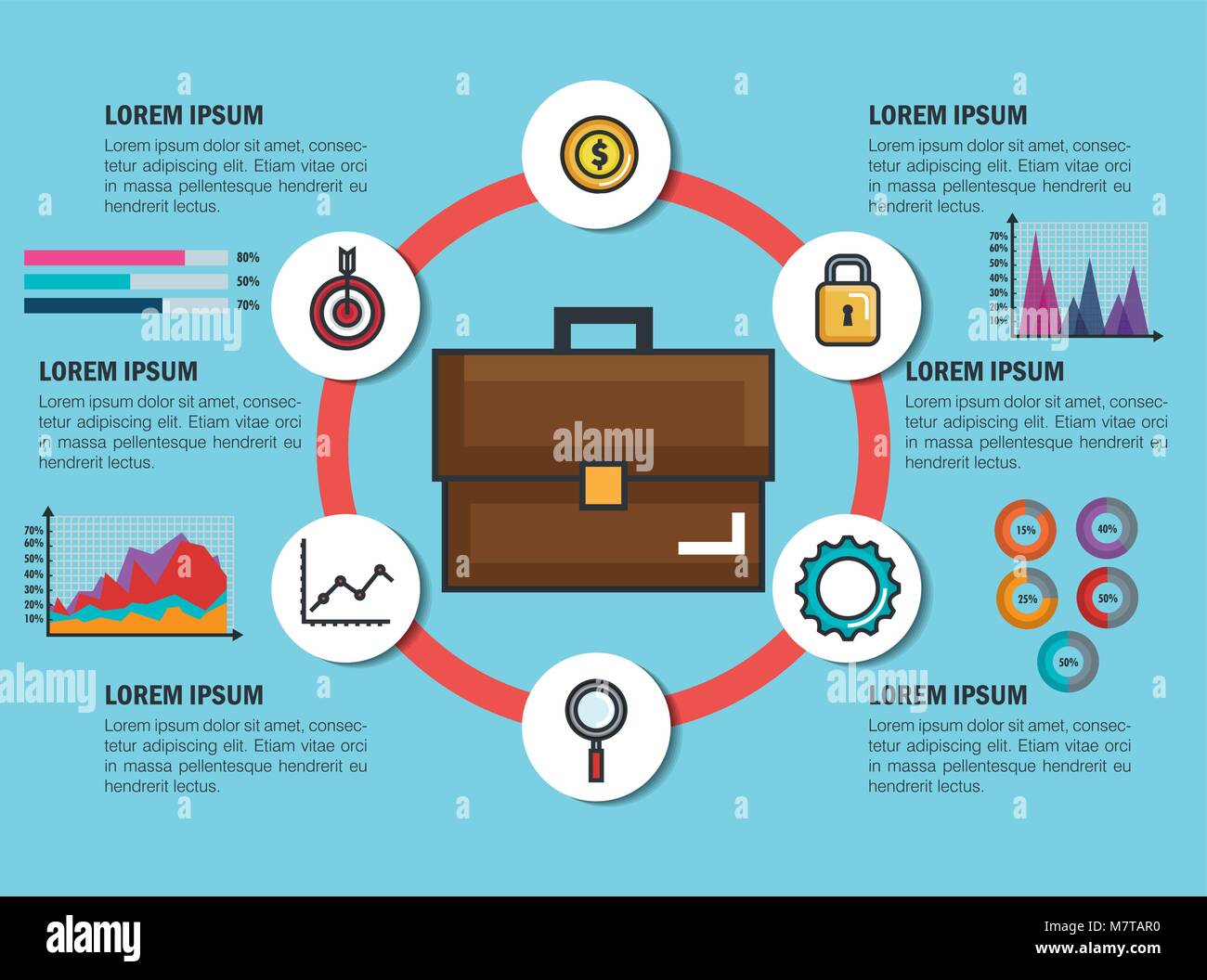 business infographic template icons Stock Vector Image & Art - Alamy