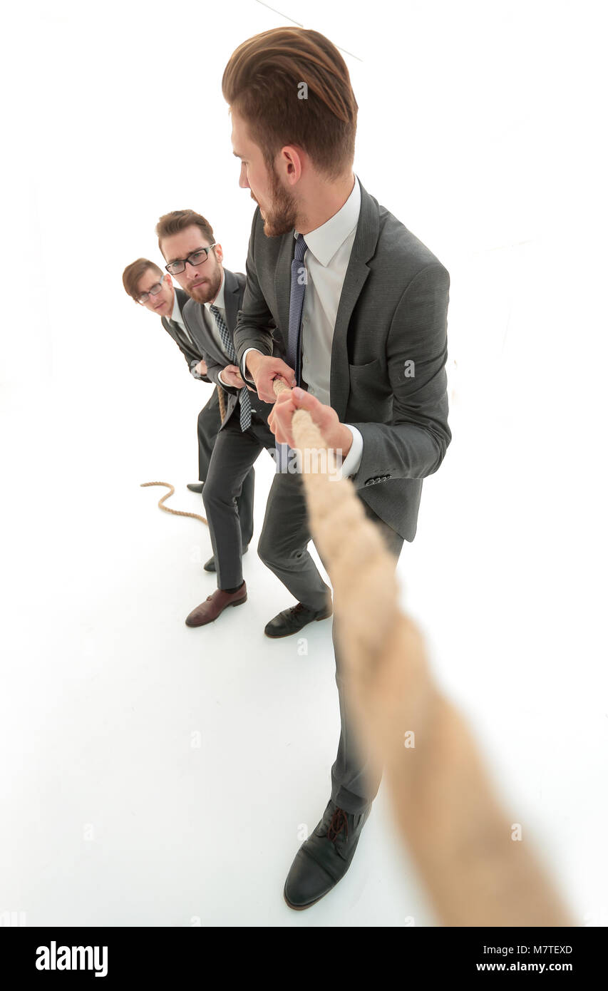 background image of a businessman rising up Stock Photo - Alamy