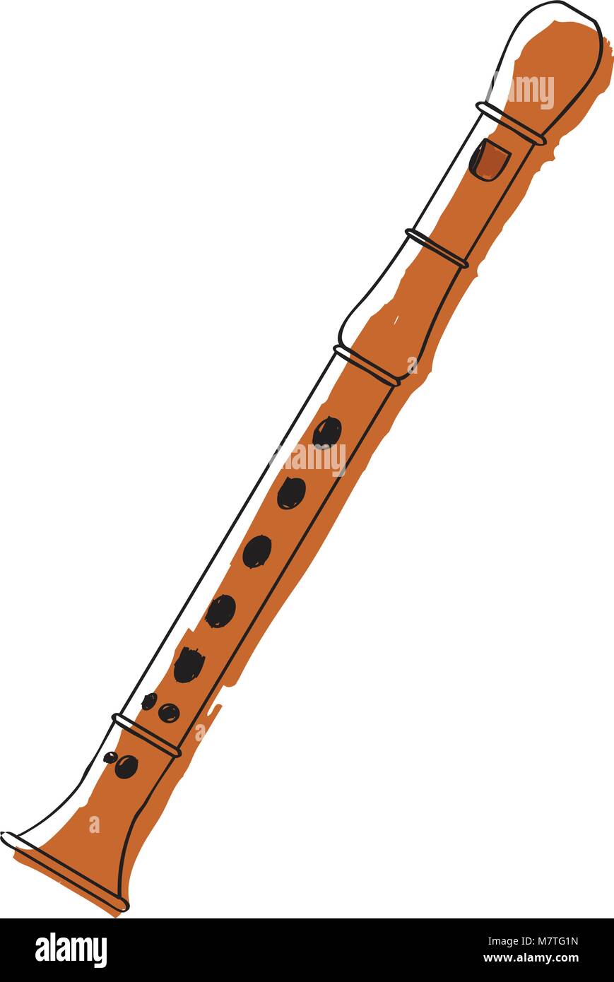 Isolated flute icon. Musical instrument Stock Vector Image & Art - Alamy