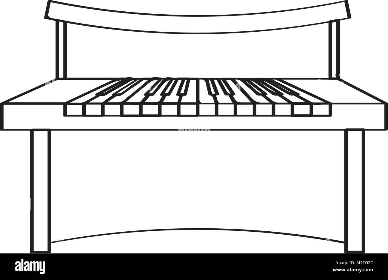 Isolated piano icon. Musical instrument Stock Vector Image & Art - Alamy