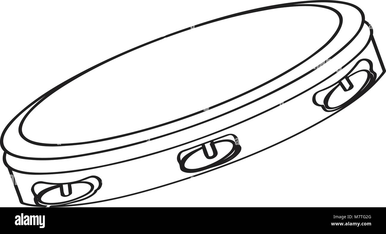 Isolated tambourine icon. Musical instrument Stock Vector Image & Art Alamy