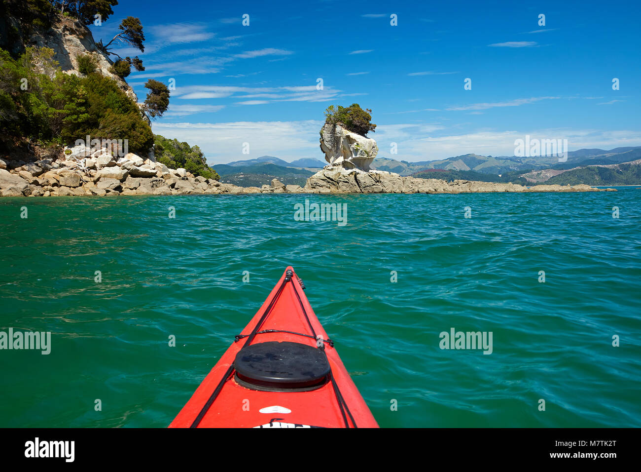 Kayak and Fisherman Island, Abel Tasman National Park, Nelson Region