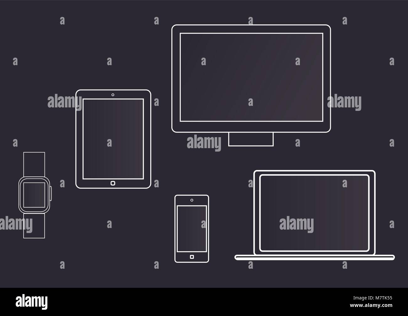 Gadgets icon technology devices hi-res stock photography and images - Alamy