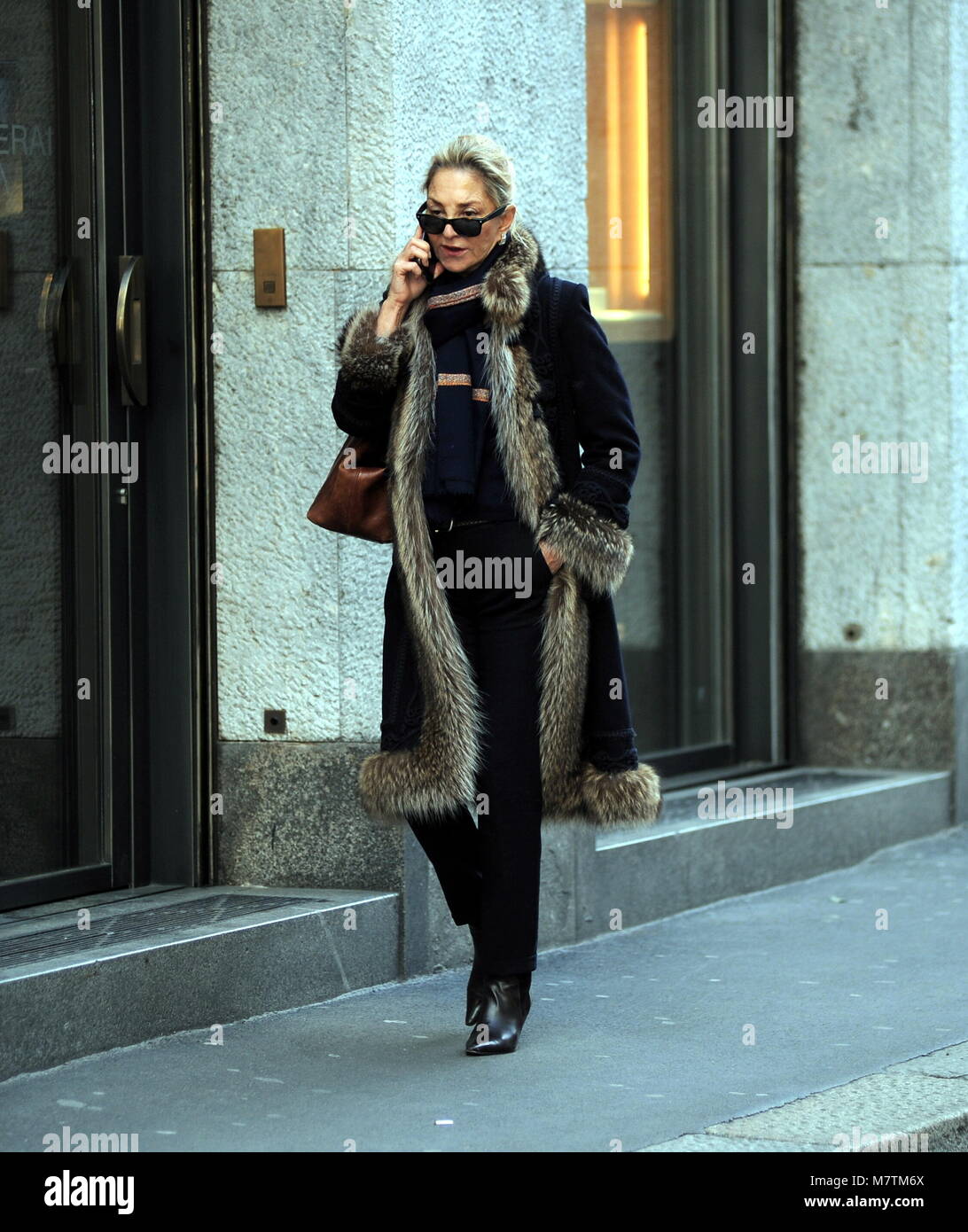 Milan, Paola Marzotto in the center Paola Marzotto, mother of Beatrice