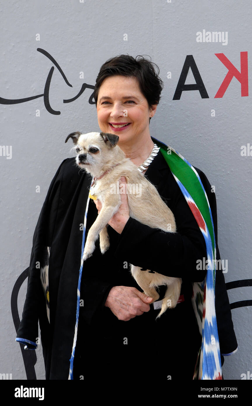 Barcelona, Spain. 12th Mar, 2018. Isabella Rossellini attends the(01)