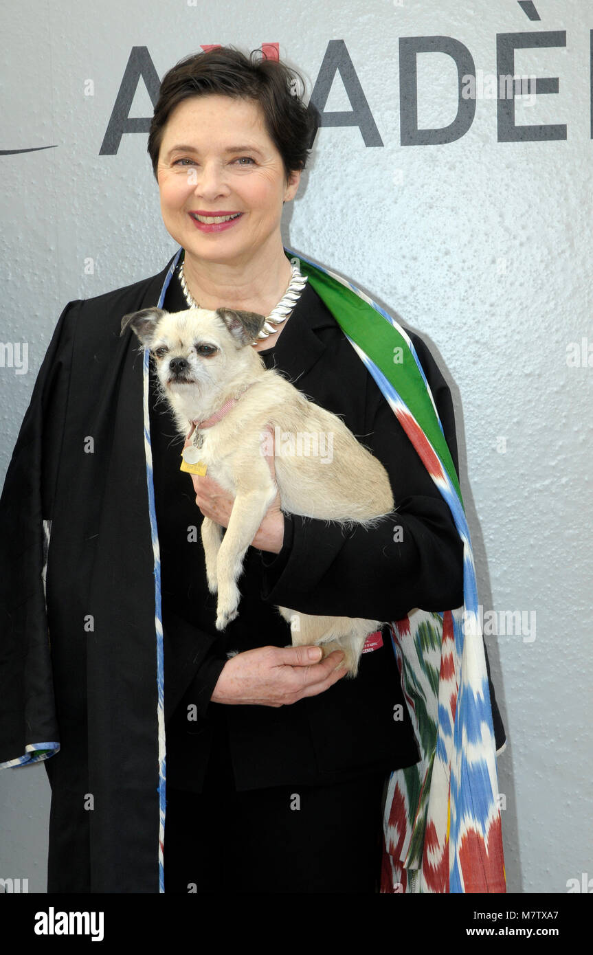 Barcelona, Spain. 12th Mar, 2018. Isabella Rossellini attends the