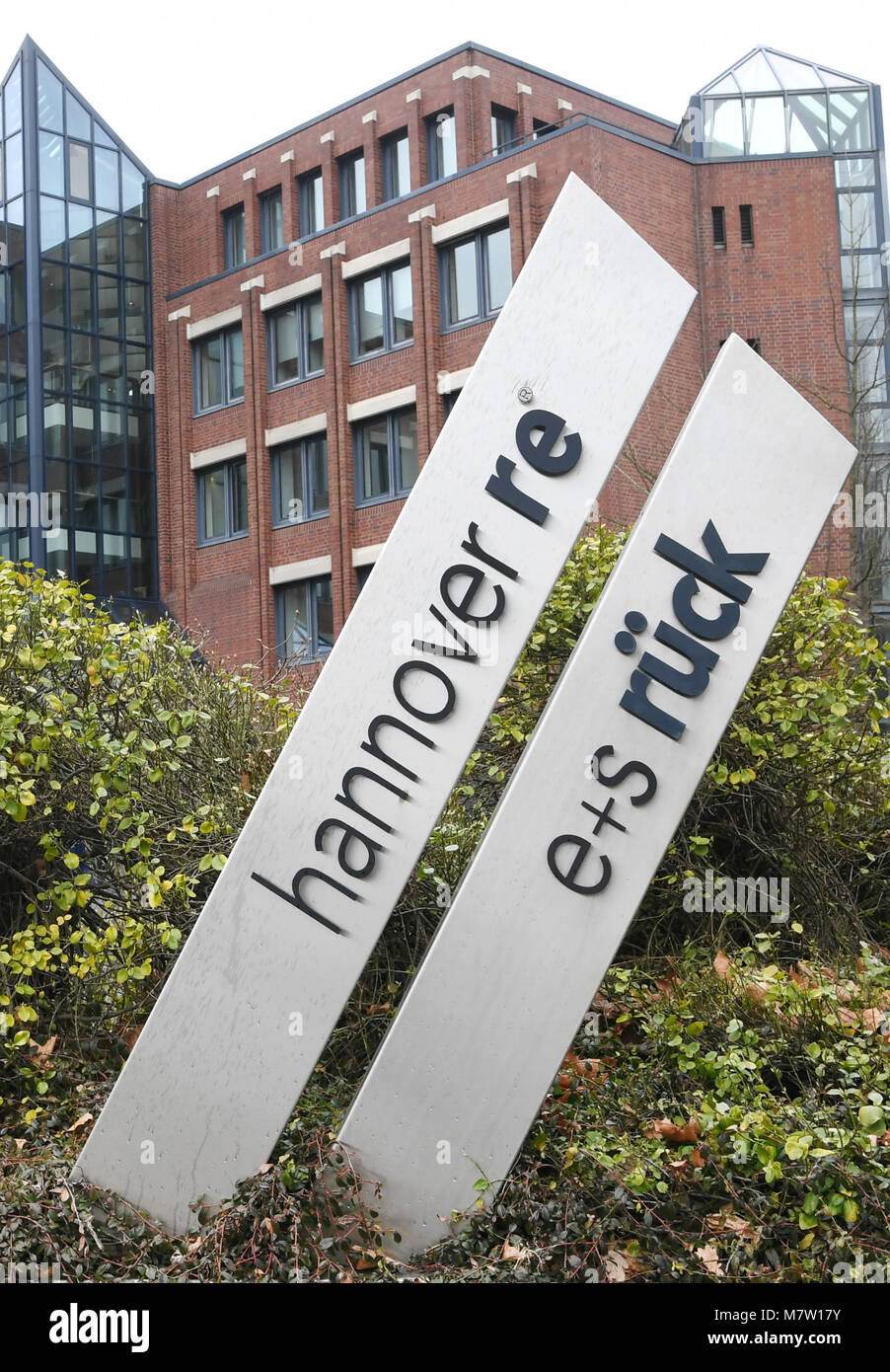 13 March 2018, Germany, Hannover The headquarters of Hannover Re