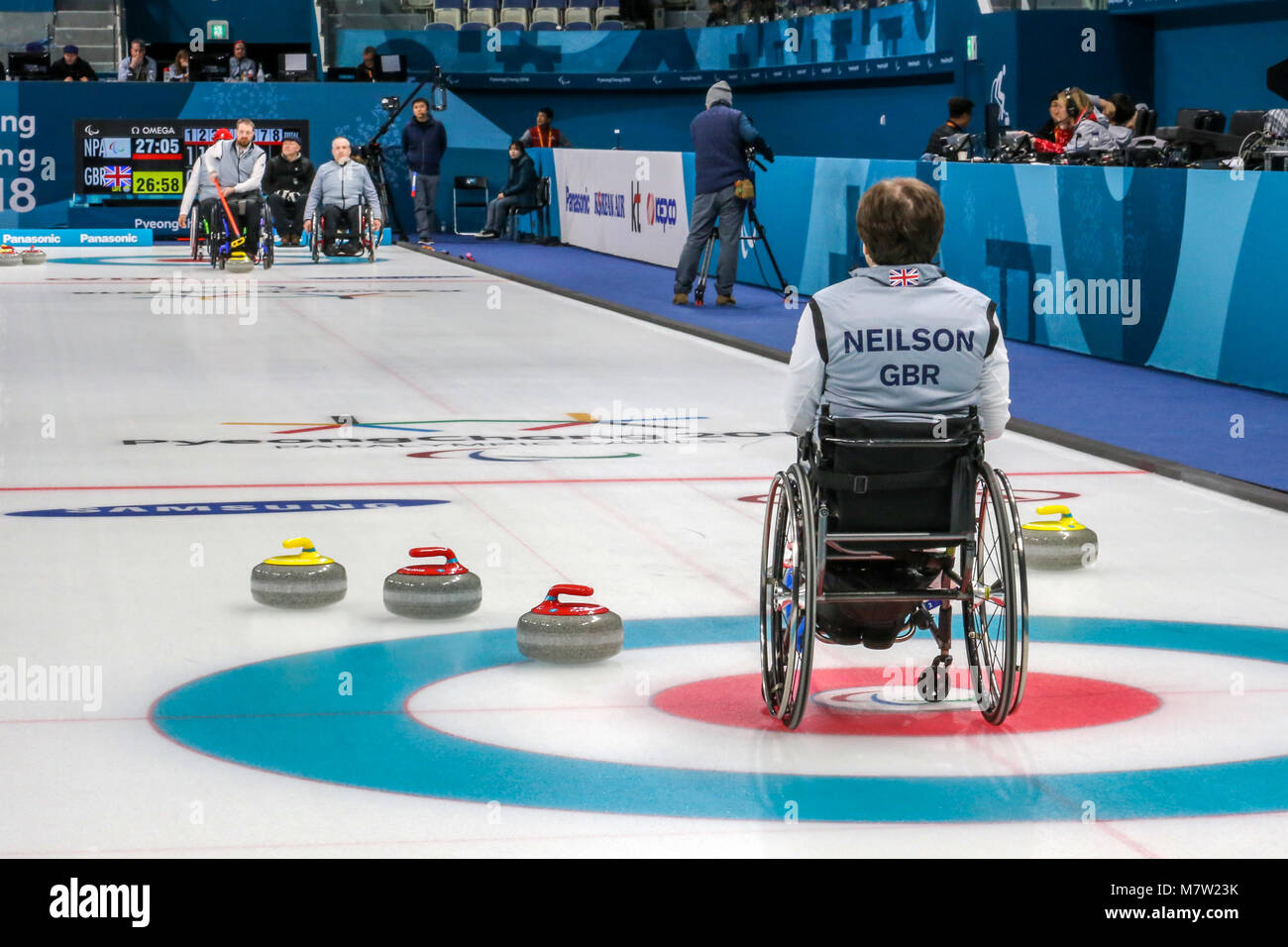 Pyeongchang, South Korea. 13th March, 2018. Curling competition Great Britain Vs Neutral