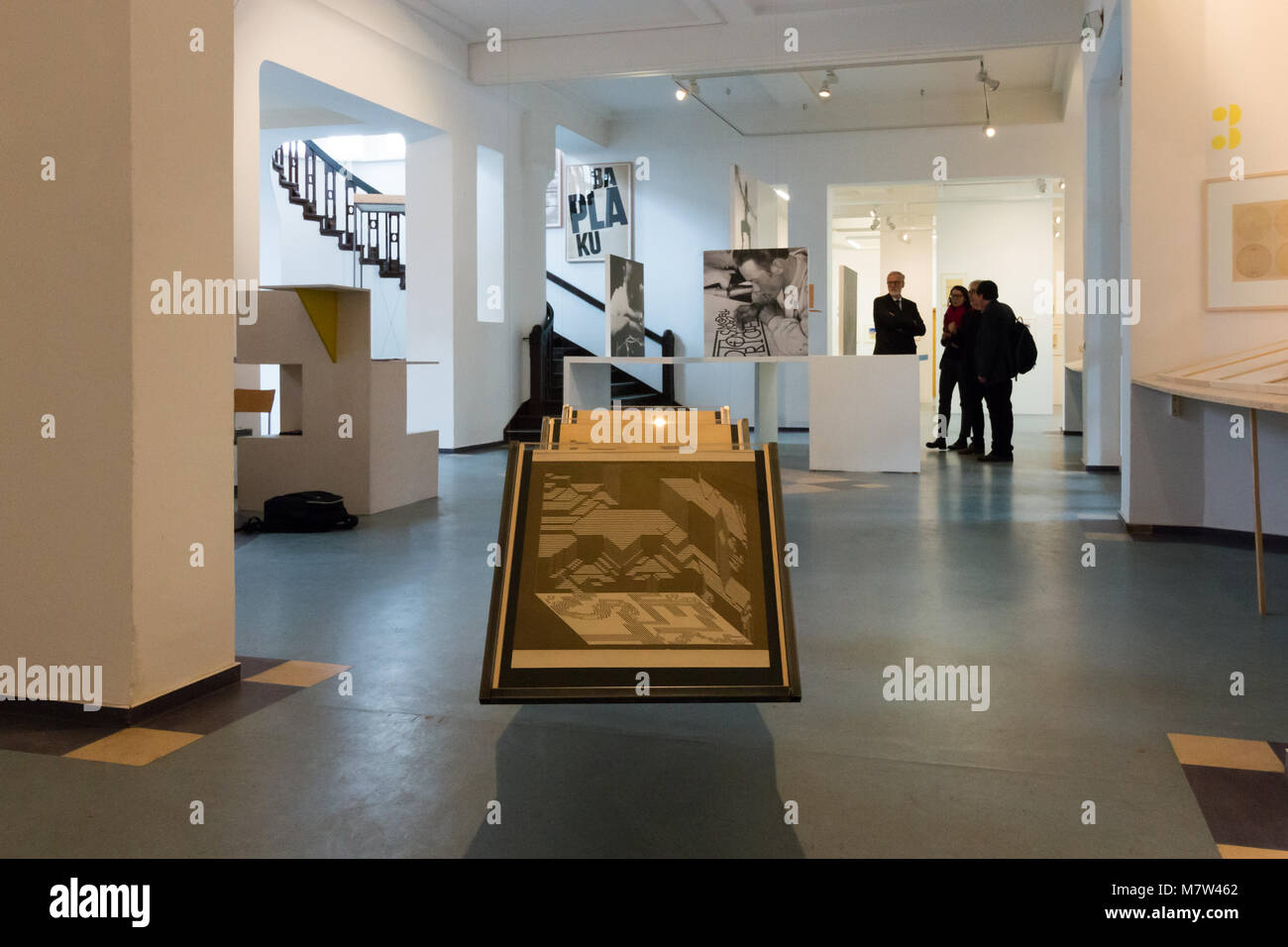 Magdeburg, Germany - March 13,2018: View of the art exhibition 'Willi Eidenbenz - Zurich, Magdeburg, Basel' at the Design Forum in Magdeburg, Germany. Credit: Mattis Kaminer/Alamy Live News Stock Photo