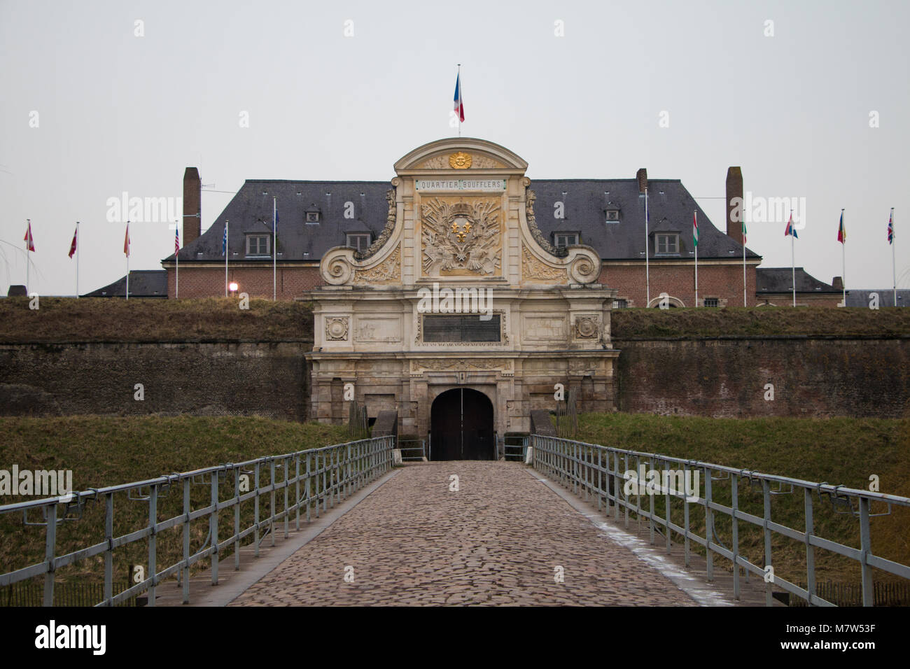 Front view of the Citadel of Lille, France Stock Photo