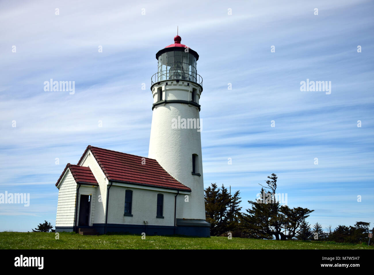 Capo Blanco lighthouse in Oregon, USA Stock Photo Alamy