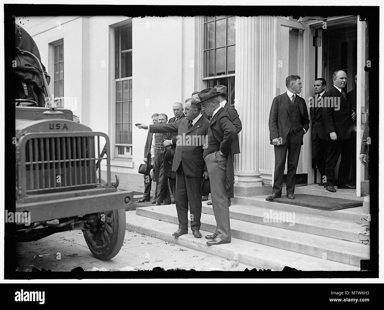 A U.S. Army motor truck inspection taking place, showcasing military ...