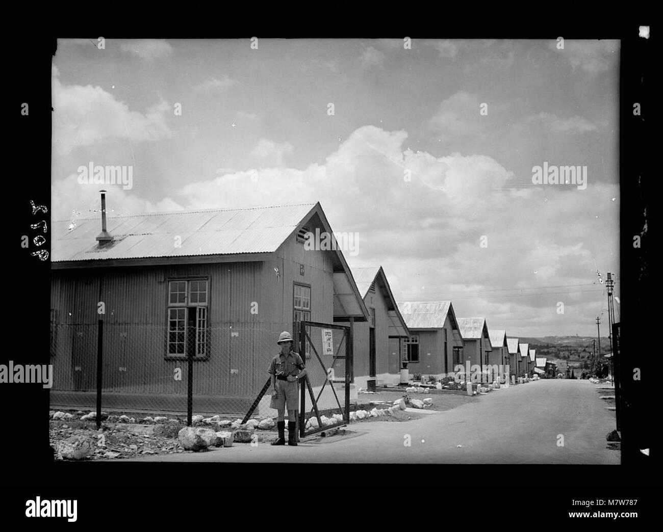 Palestine disturbances 1936. Talavera barracks near Talpioth LOC matpc