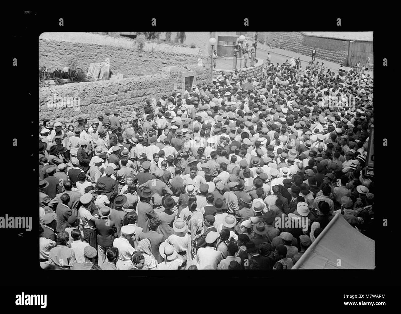Jews Demonstrating The photograph captures a Jewish protest demonstration against the ...