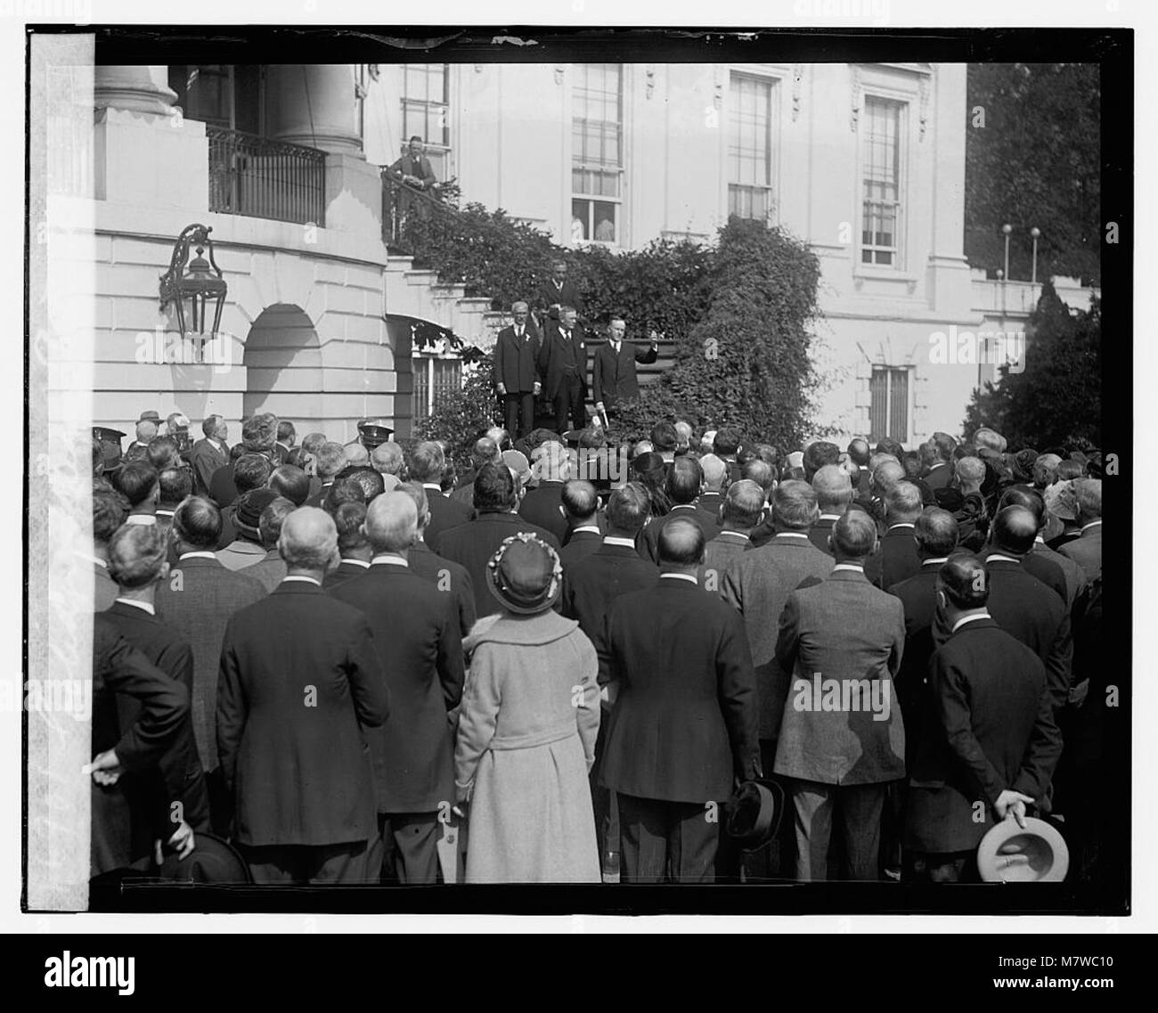 Coolidge addressing postmasters LOC npcc.09688 Stock Photo Alamy