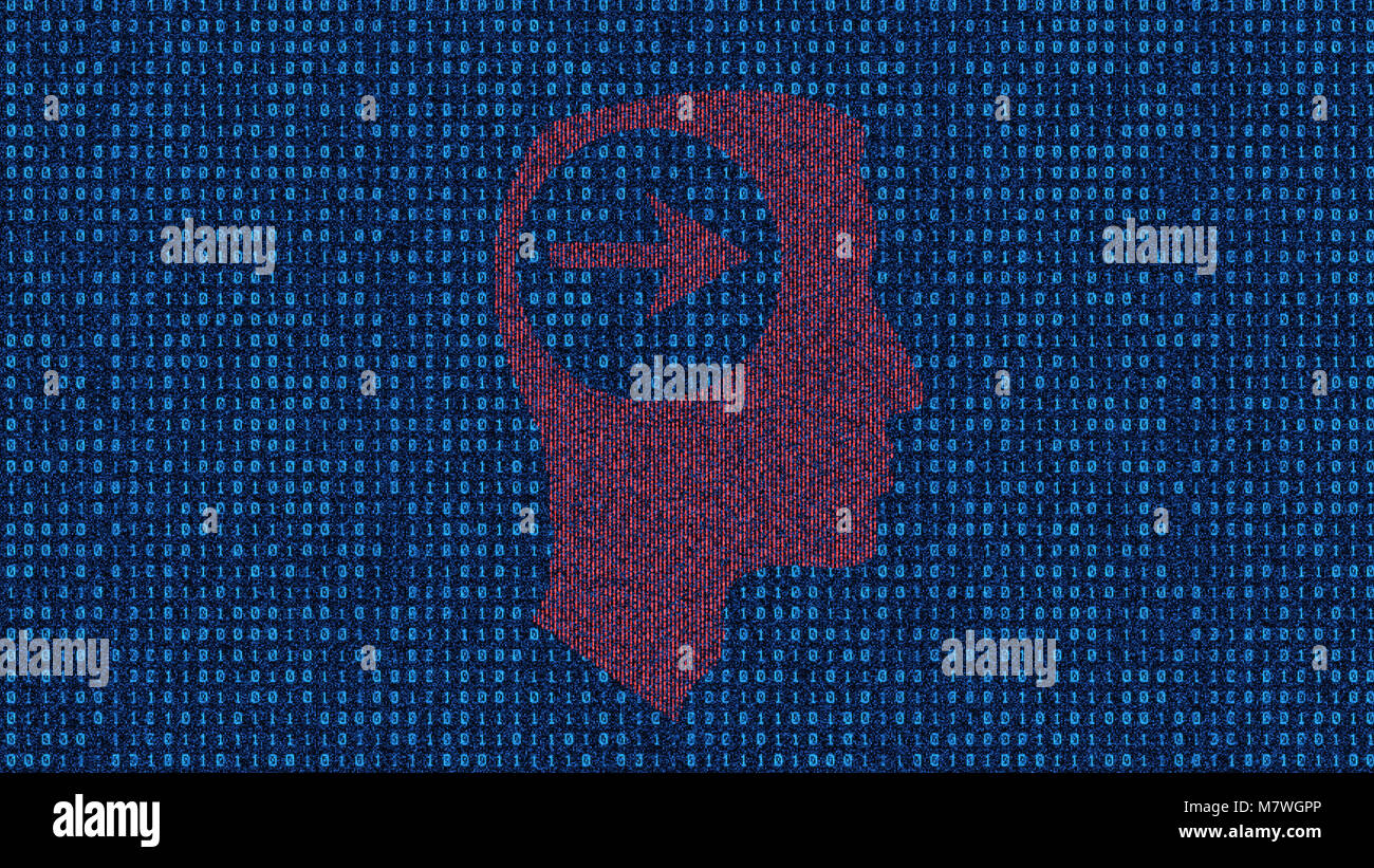 Technology Digital Network Communication, Binary Code, Information ...