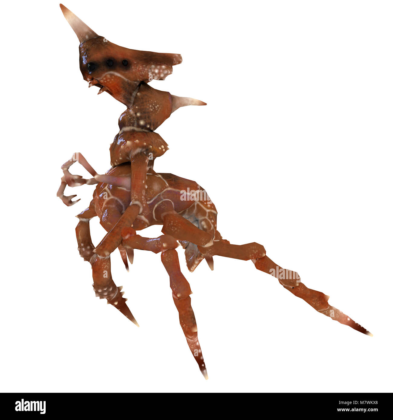 3d insect crab monster rearing up Stock Photo - Alamy