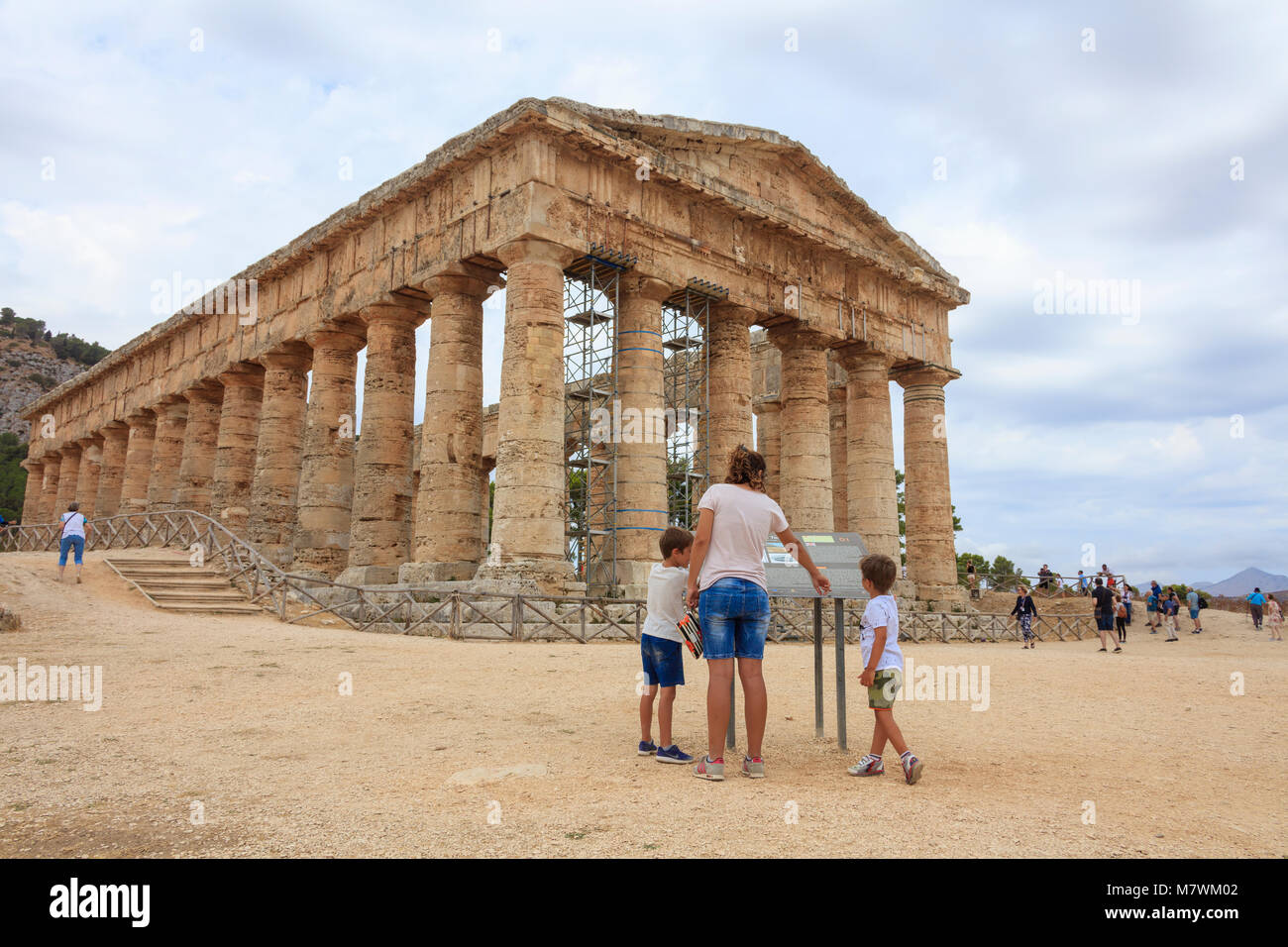 Temple of Segesta, Calatafimi, province of Trapani, Sicily, Italy Stock Photo