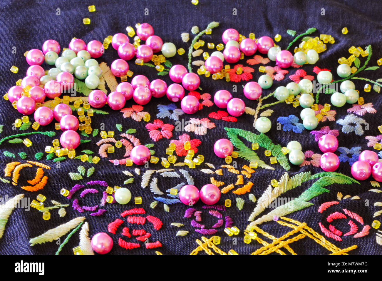 Napkin embroidery hires stock photography and images Alamy