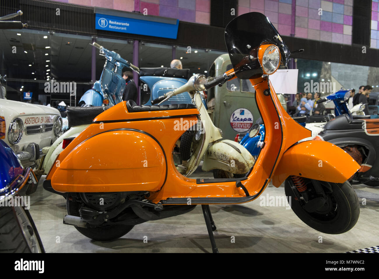 Vespa. Retro Málaga 2018. Andalusia, Spain Stock Photo - Alamy
