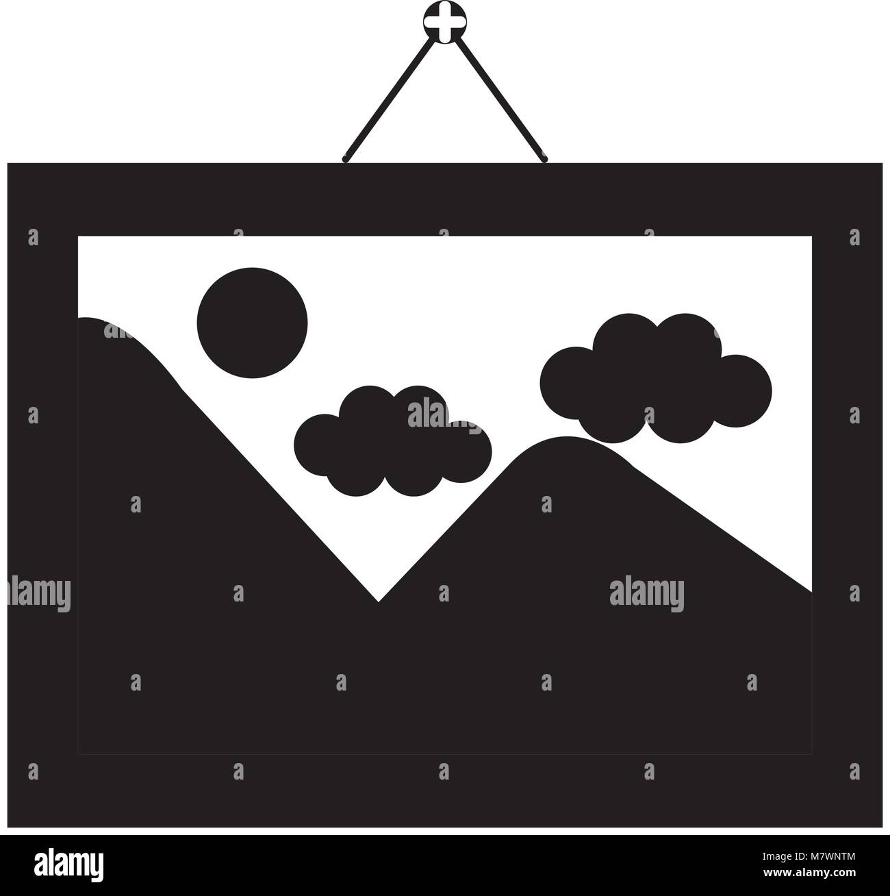 picture landscape isolated icon Stock Vector Image & Art - Alamy