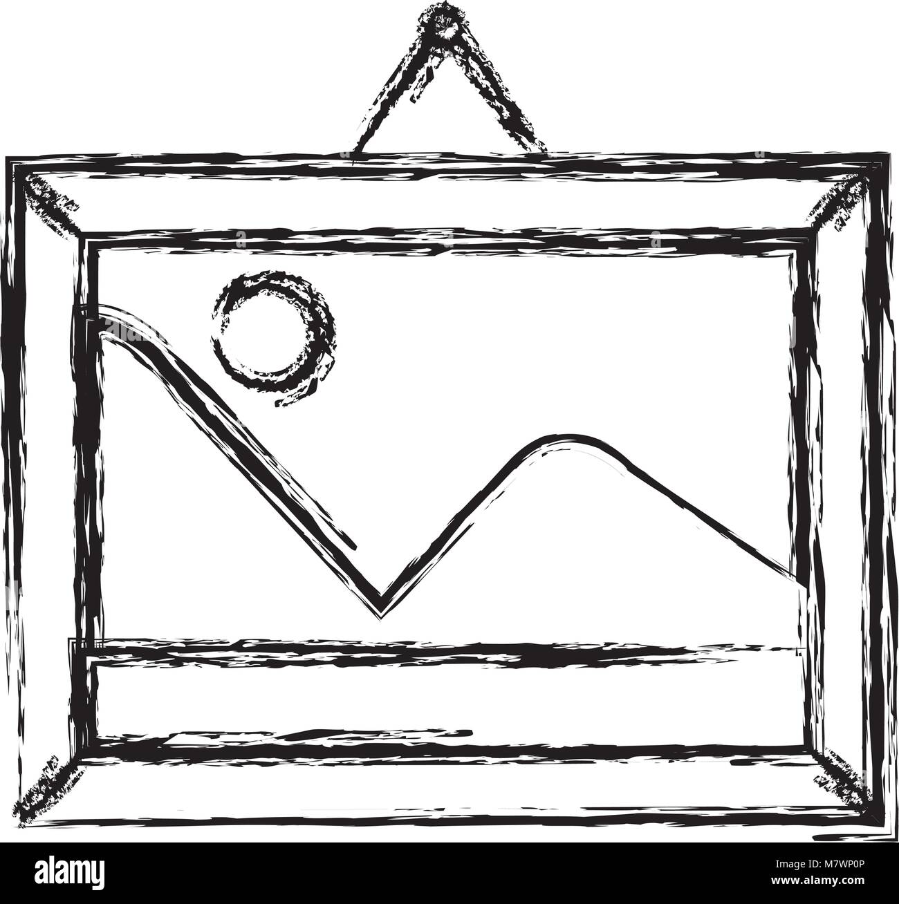 picture landscape isolated icon Stock Vector Image & Art - Alamy