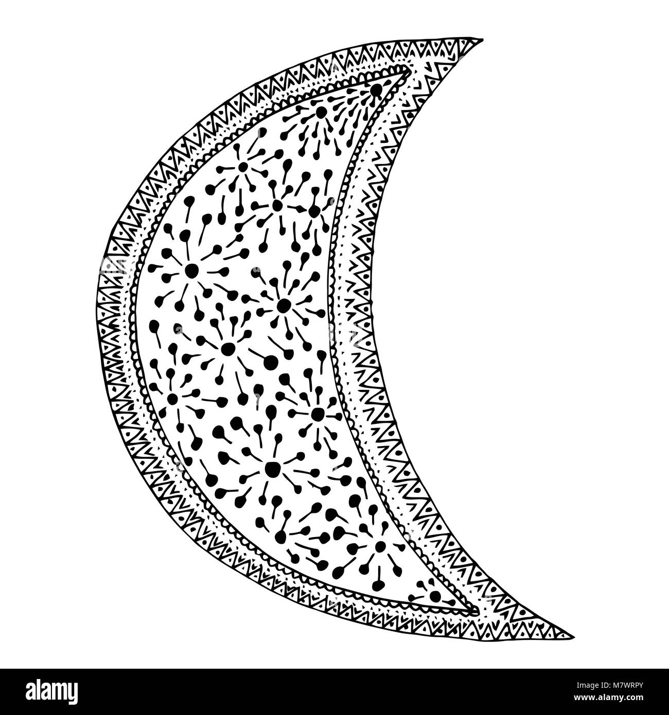 Moon tangle pattern hi-res stock photography and images - Alamy