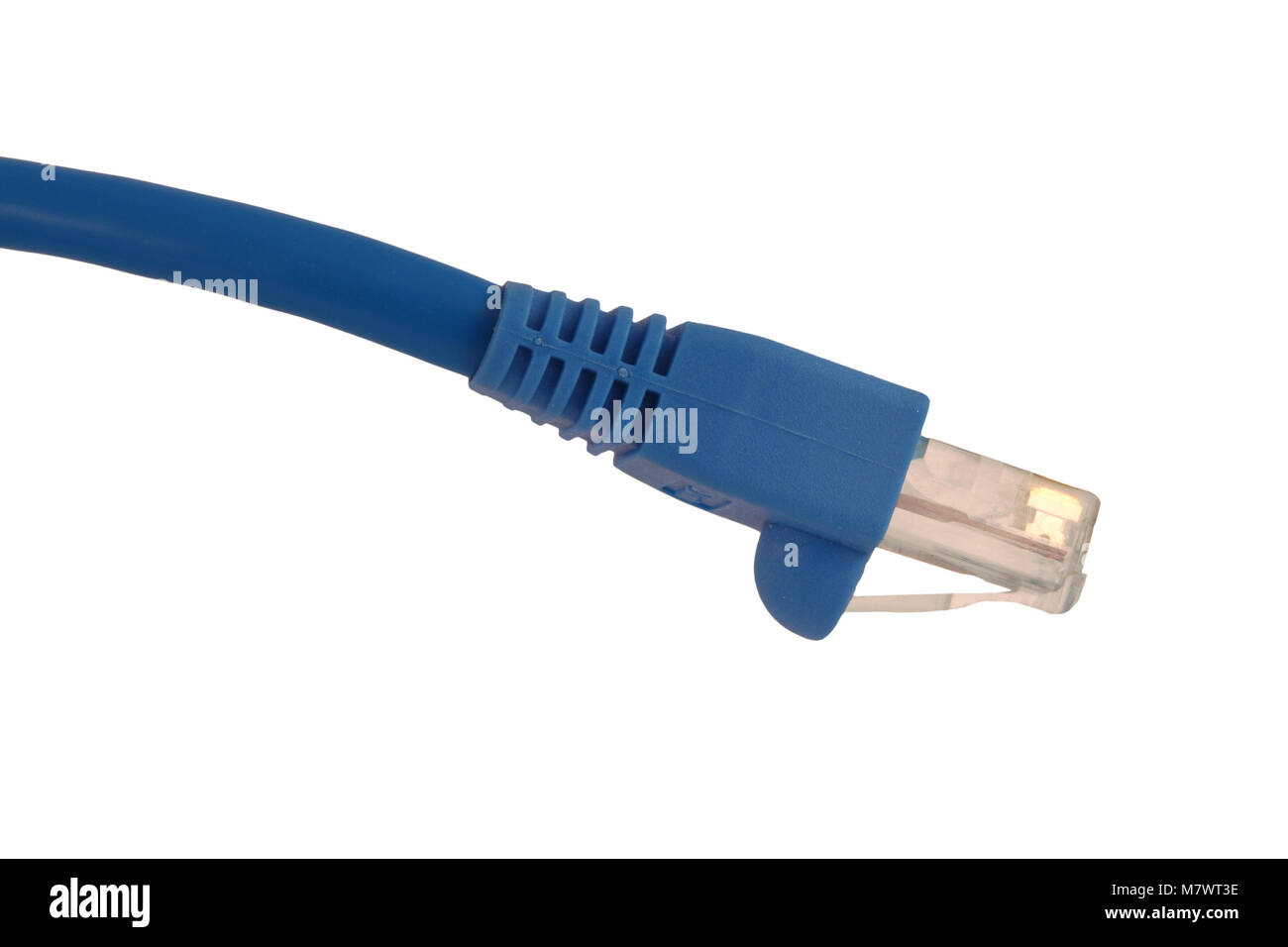 A Isolated Cat5 cable on white Stock Photo Alamy