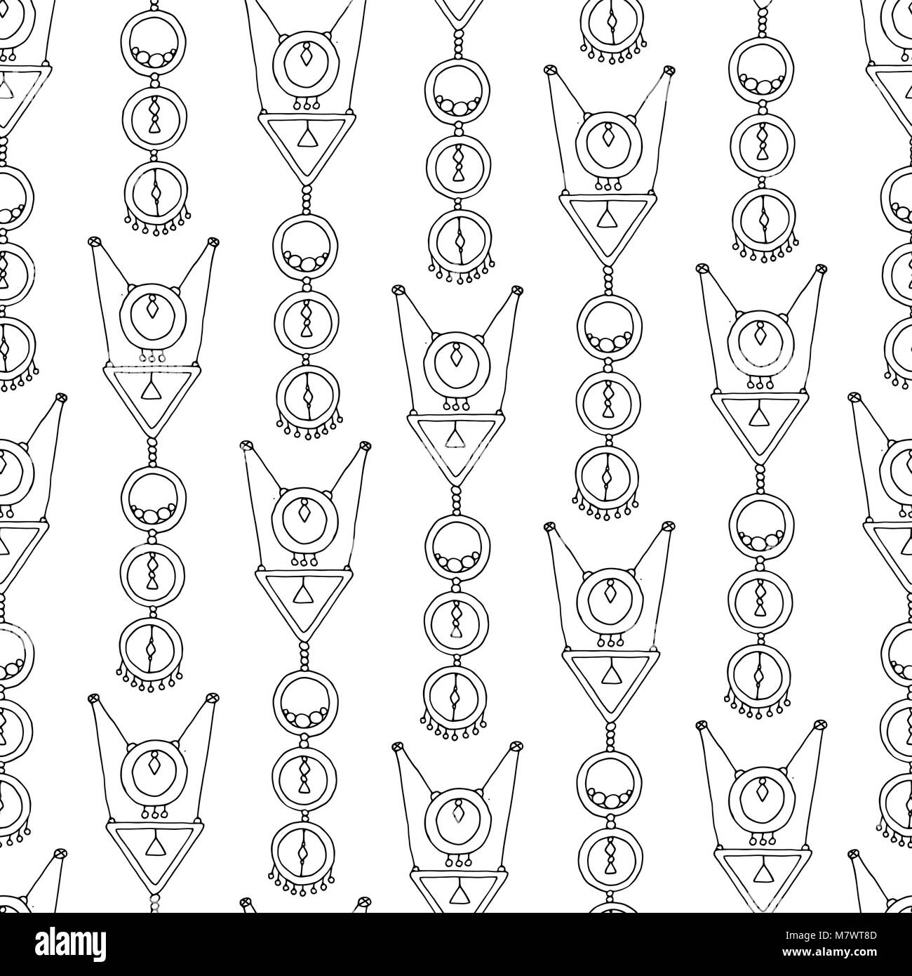 Seamless pattern background magic. Vector illustration boho Stock ...