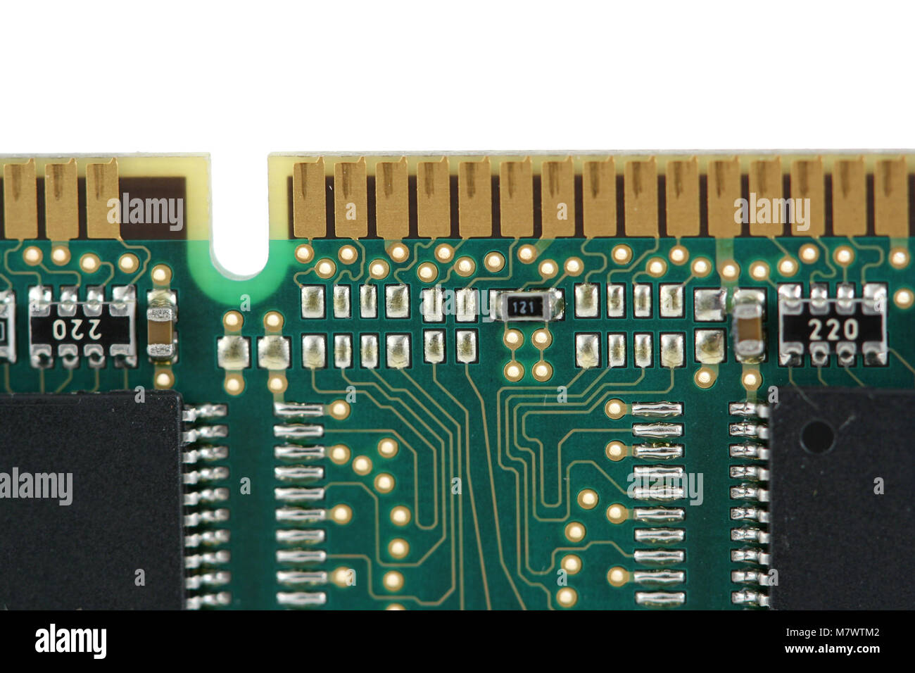 A Random access memory chip macro Stock Photo Alamy