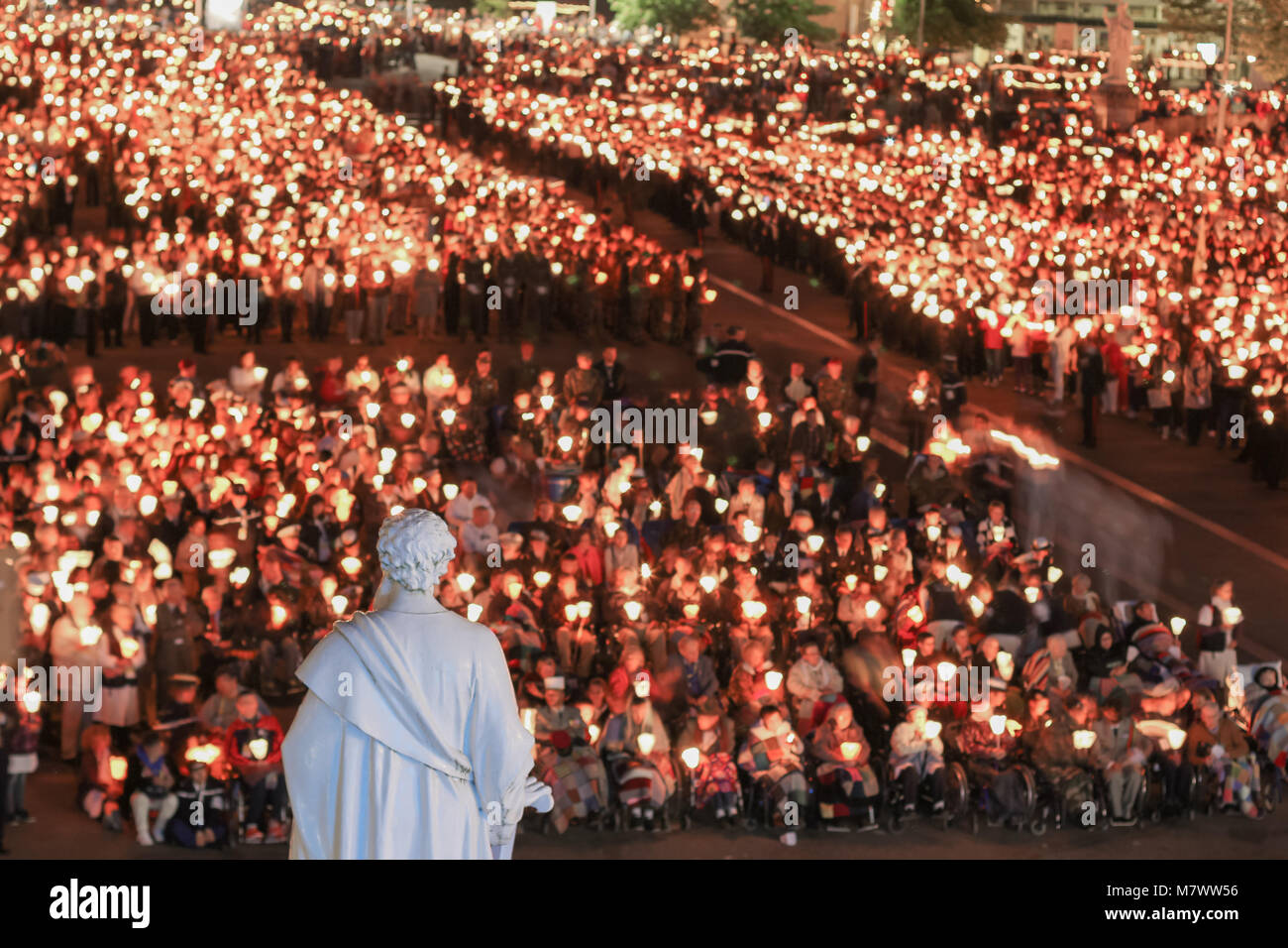 Pilgrimage to Lourdes. It happens every year in May. Soldiers from all ...