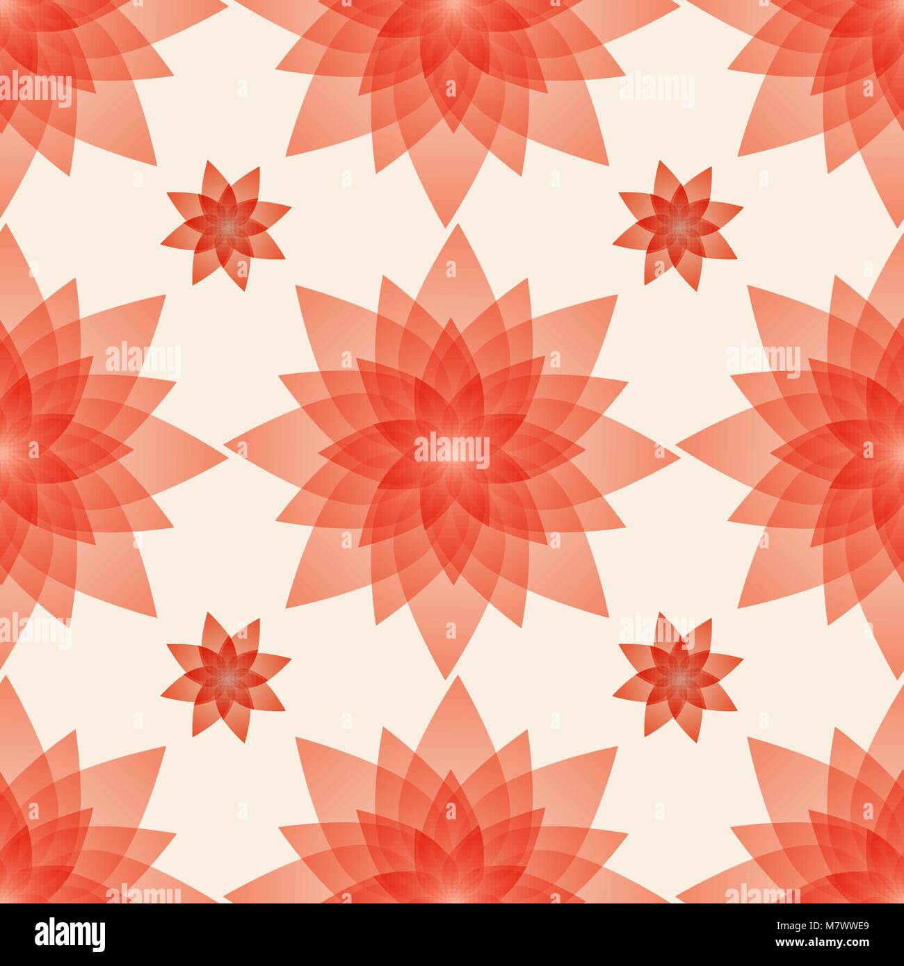 Seamless pattern background with artificial red flowers made from ...