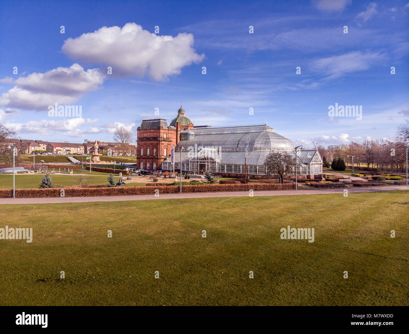 Glasgow Green and Around the Peoples Palace Grounds Stock Photo