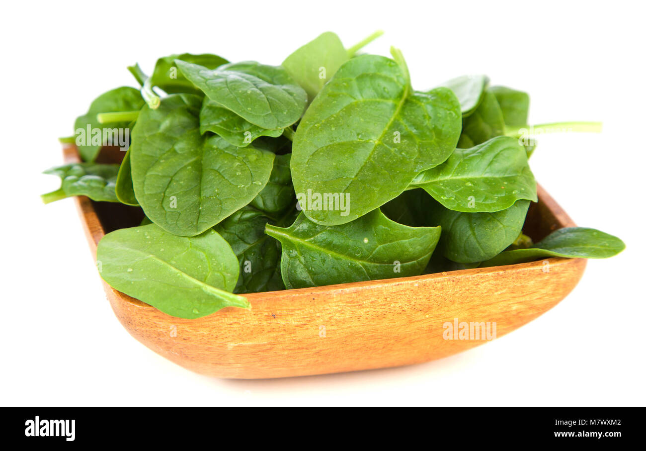 Baby spinach leaves Stock Photo - Alamy