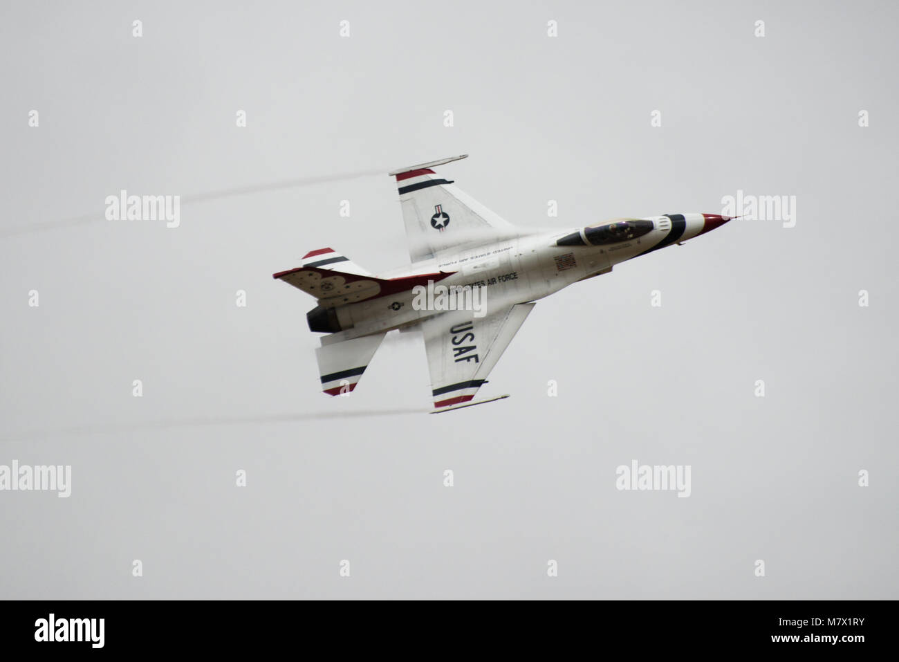 close up of mcdonnell douglas f15 eagle fighter jet Stock Photo