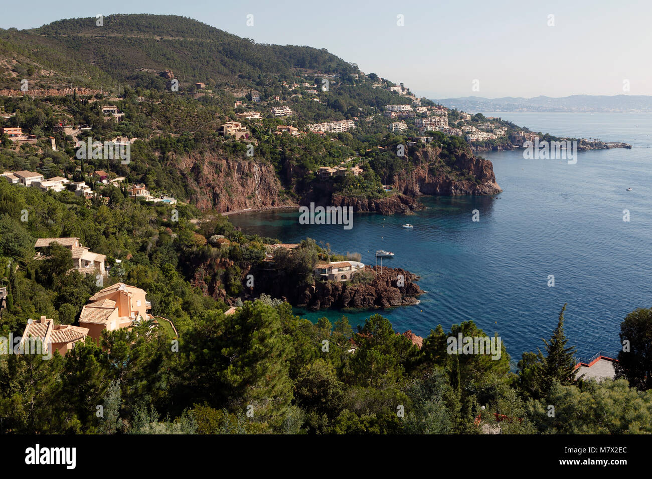 Die französische Riviera, auch bekannt als die Cote d'Azur (Cote d'Azur),Frankreich, Europa Stock Photo