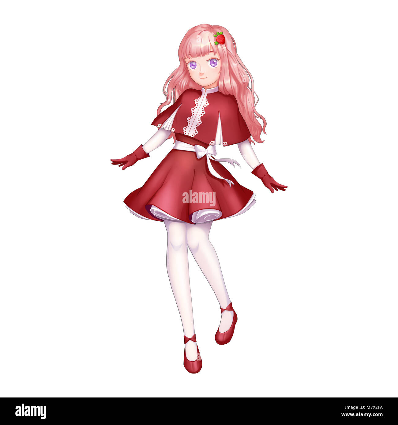 Strawberry Girl with Anime and Cartoon Style. Video Game's Digital CG Artwork, Concept Illustration, Realistic Cartoon Style Character Design Stock Photo - Alamy Strawberry Girl with Anime and Cartoon Style. Video Game's Digital CG Artwork, Concept Illustration, Realistic Cartoon Style Character Design Stock Photo - Alamy