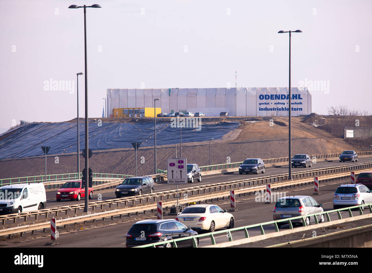 Germany, Cologne, The Urban Freeway B 55a In The Town District Kalk ...