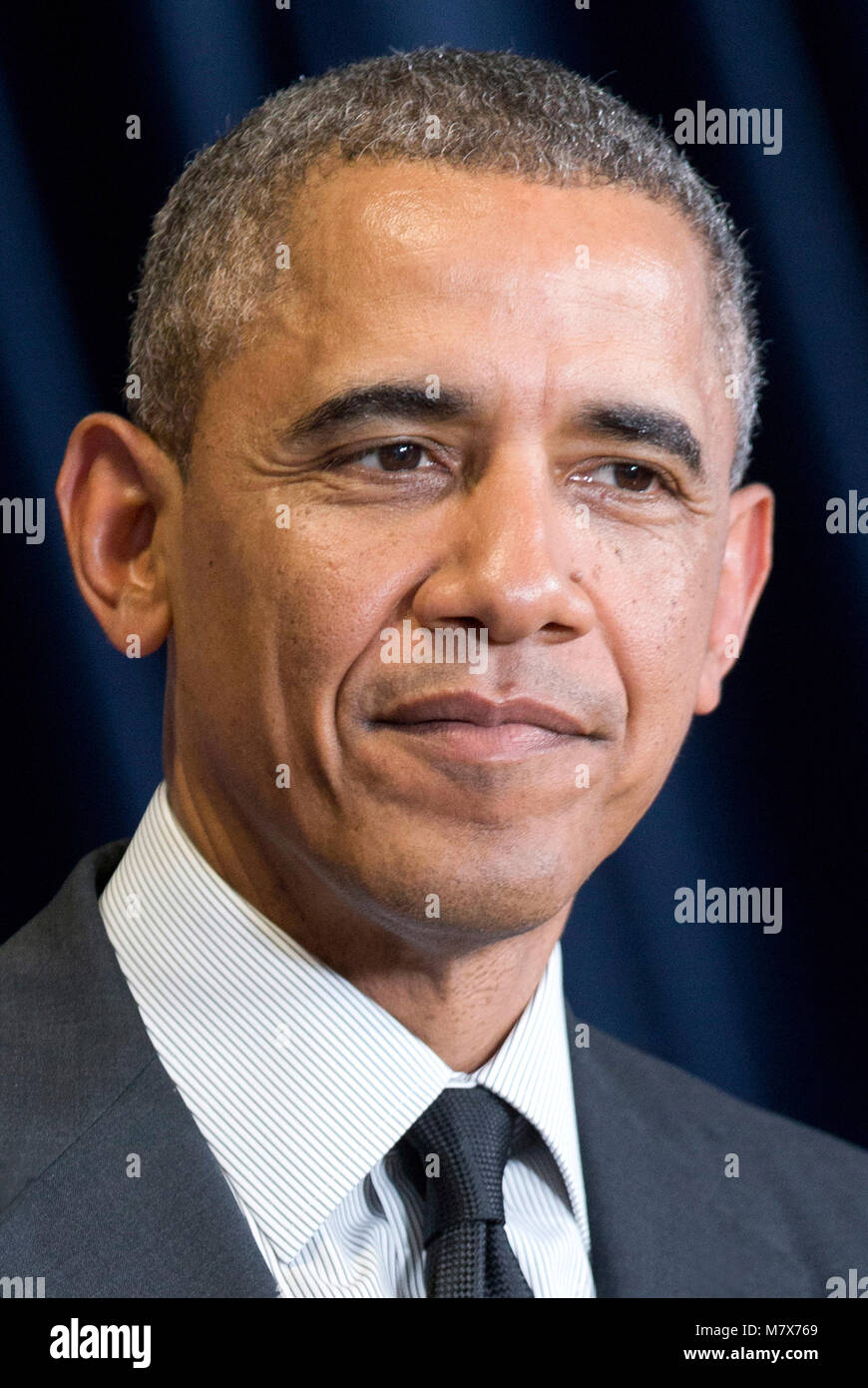 Barack Obama - *04.08.1961 - 44th President of the United States of America - Caution: For the editorial use only. Not for advertising or other commer Stock Photo