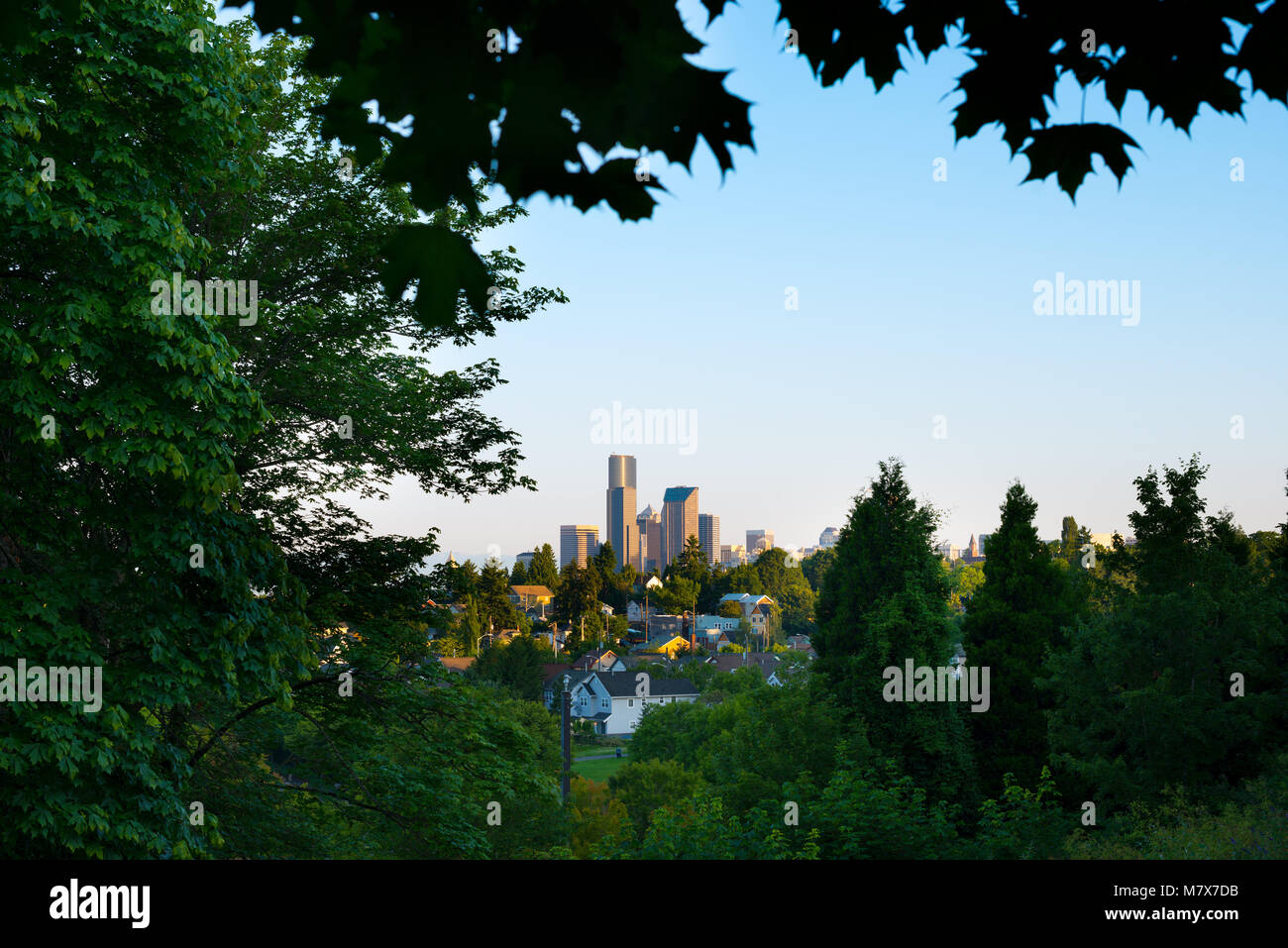 Downtown skyline and Mount Baker neighborhood, Rainier Valley District