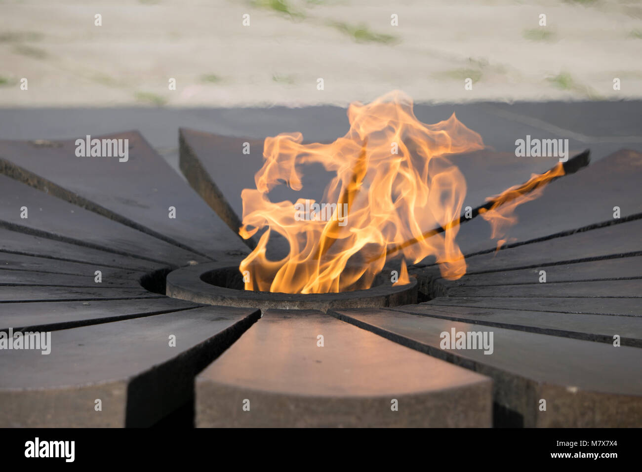 Eternal Flame - symbol of victory in World War II Stock Photo
