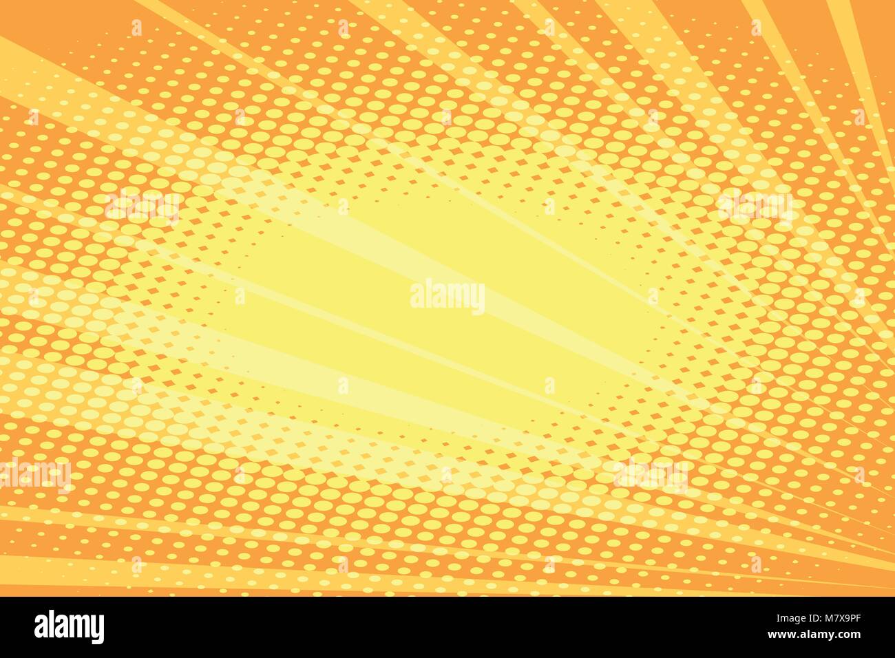 orange rays abstract background Stock Vector