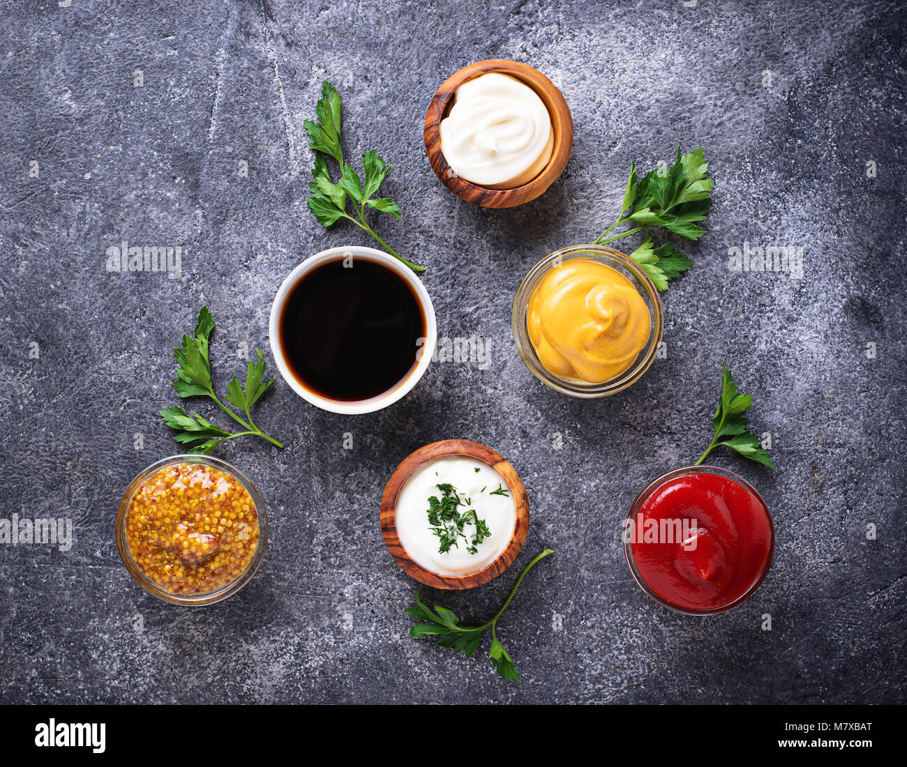 Different sauces spices herbs hi-res stock photography and images - Alamy
