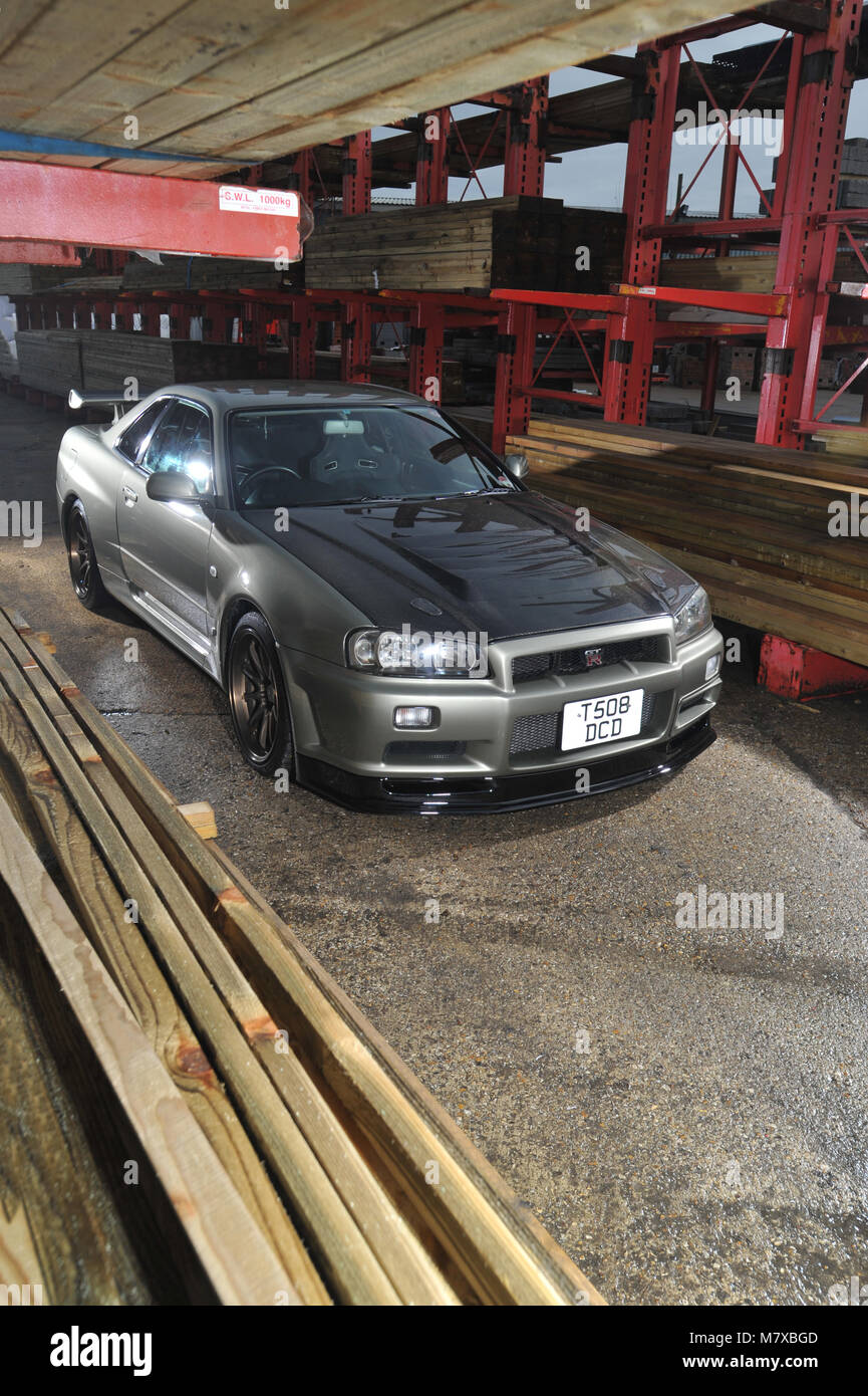 Nissan skyline r34 hi-res stock photography and images - Alamy