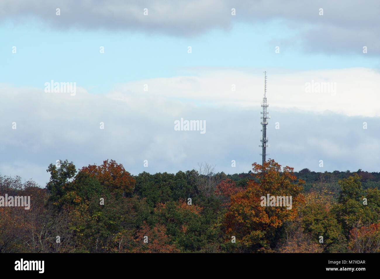 A Radio antenna on a mountain top Stock Photo - Alamy
