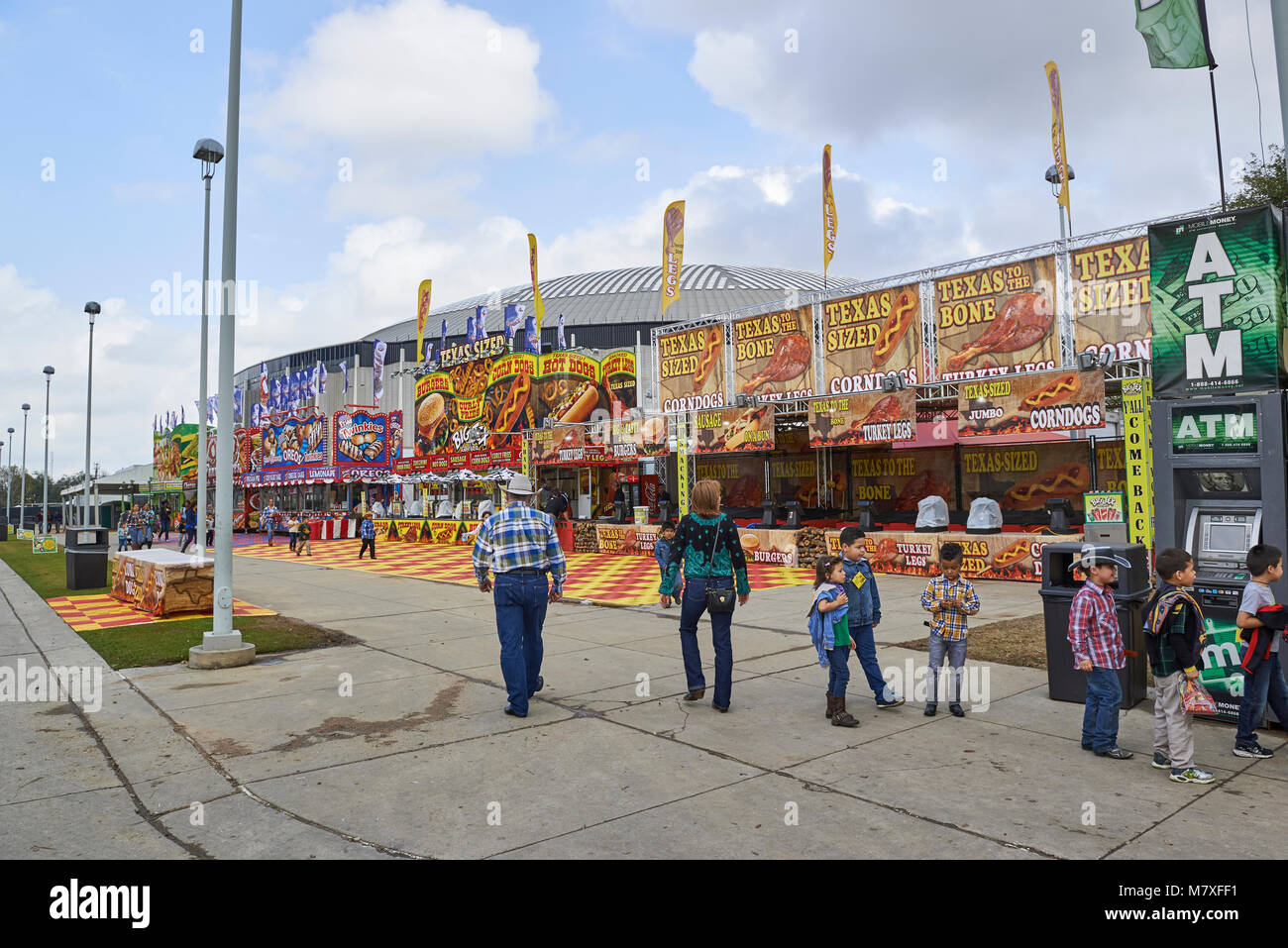 Some of the Food Vendors at the NRG Stadium at the Houston Livestock