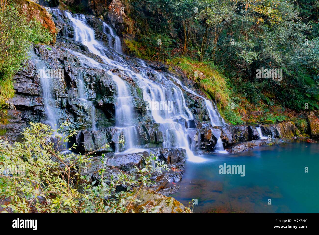 Elephant Falls in shillong meghalaya india Stock Photo