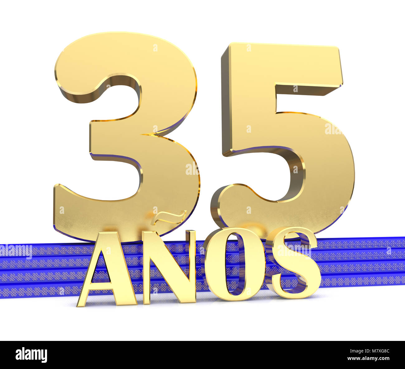 Thirty five years anniversary Cut Out Stock Images Pictures Alamy